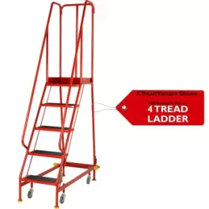 Image of 4 Tread x 0.5m Wide Narrow Aisle Warehouse Stairs 1.8m Non Slip Platform Steps