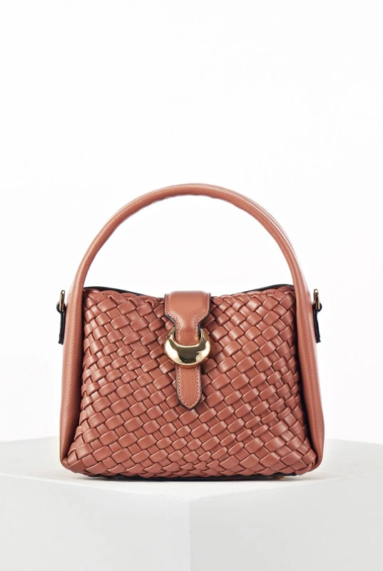 Image of Luella Grey Womens 'Maggie' Weave Crossbody in Rose Rose Female One Size