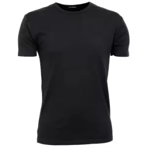 Image of Tee Jays Mens Interlock Short Sleeve T-Shirt (S) (Black)