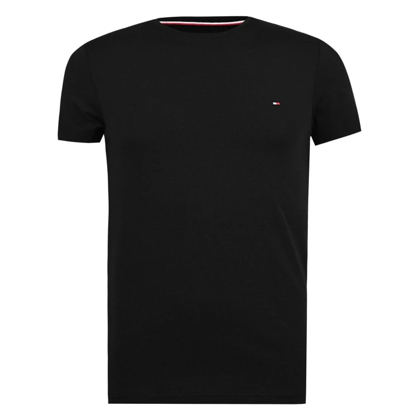 Image of Tommy Hilfiger Stretch Slim Fit T-Shirt - Black L