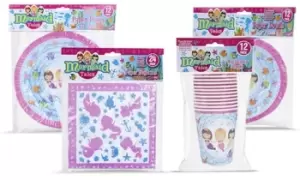 Image of PMS Mermaid Disposable Bundle, 12-Pack of 9oz Paper Cups, Brown