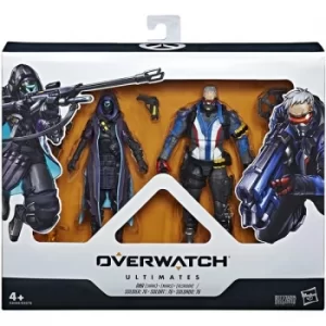 Image of Overwatch Ultimates 2 Pack Shrike Ana & Soldier 76 Action Figure Set