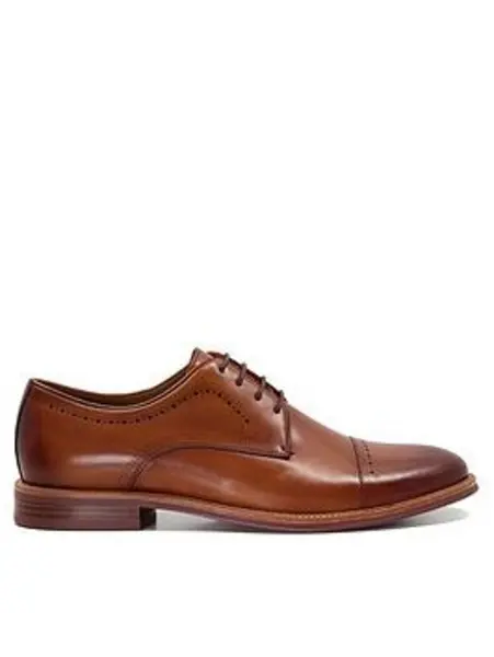 Image of Dune London Savion Formal Lace Up Shoe - Brown Size 10, Men