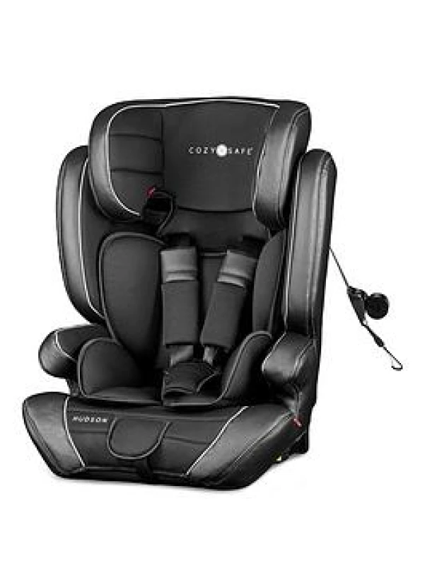 Image of Cozy N Safe Hudson Group 1/2/3 (25Kg Harness) - Black/Grey, Black EST226