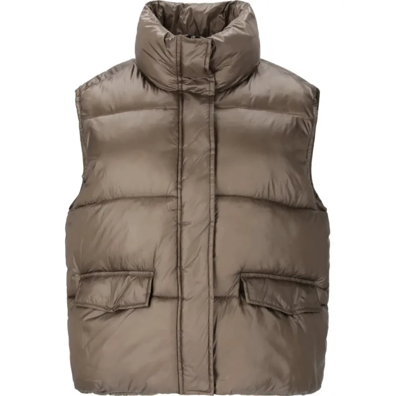 Image of Athlecia Womens Athlecia Prinsloo Puffer Vest Beige Female 44