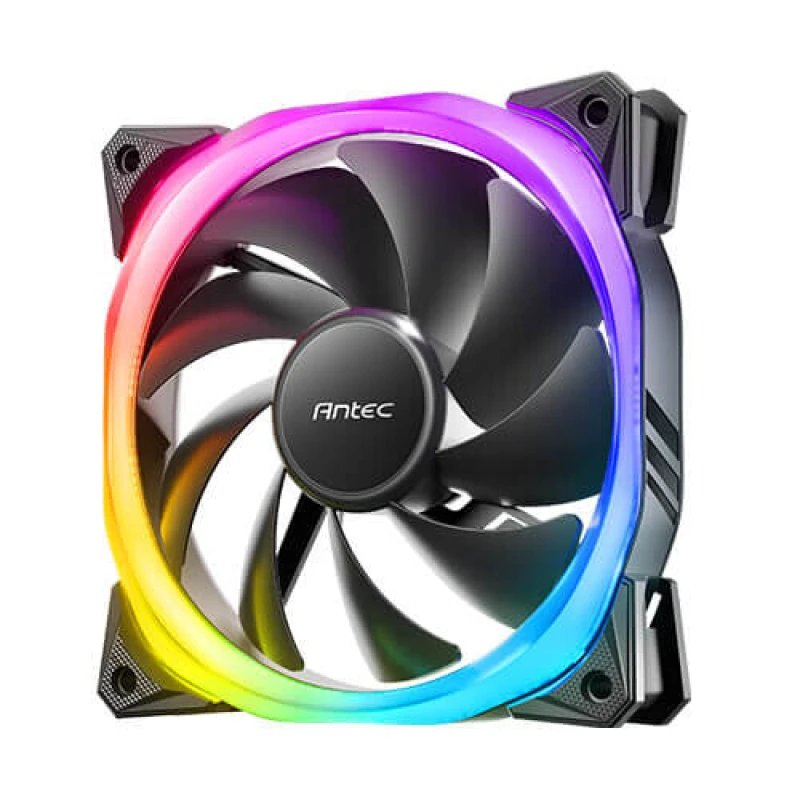 Image of Antec Antec Fusion 120 mm ARGB Computer case Fan Black 0-761345-77702-5