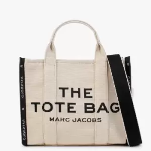 Image of Marc Jacobs Womens The Jacquard Small Traveler Warm Sand Tote Bag In Beige