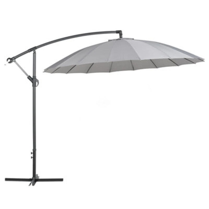 Image of Beliani Cantilever Parasol 268cm Calabria Ii Dark Grey