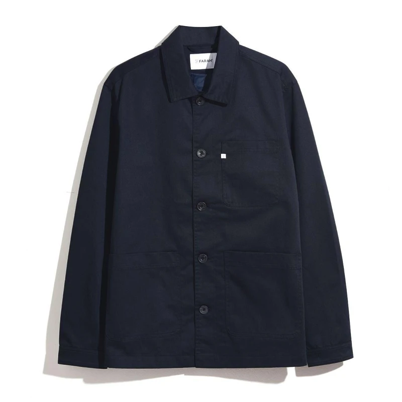 Image of Farah Kent Work Jacket - Blue Blue S