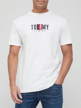Image of Tommy Jeans Timeless Tommy Box T-Shirt - White