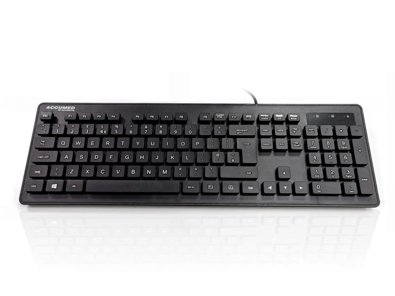 Image of Accuratus Accuratus AQUA keyboard Medical USB QWERTY UK English Black KYB-MED-AQUA-UB
