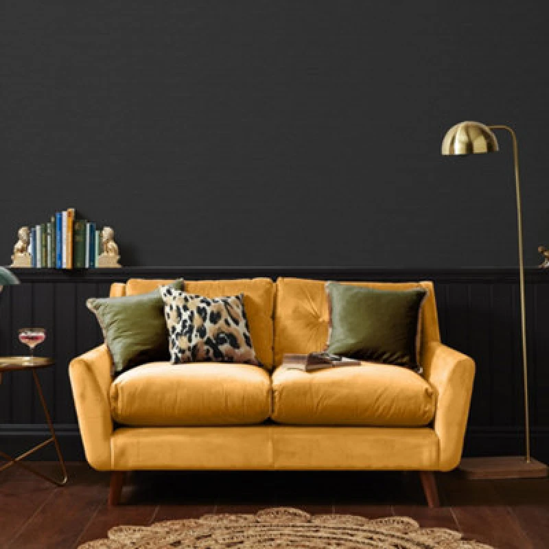 Image of Envy Stitch Please Night Black Textured Plain Wallpaper