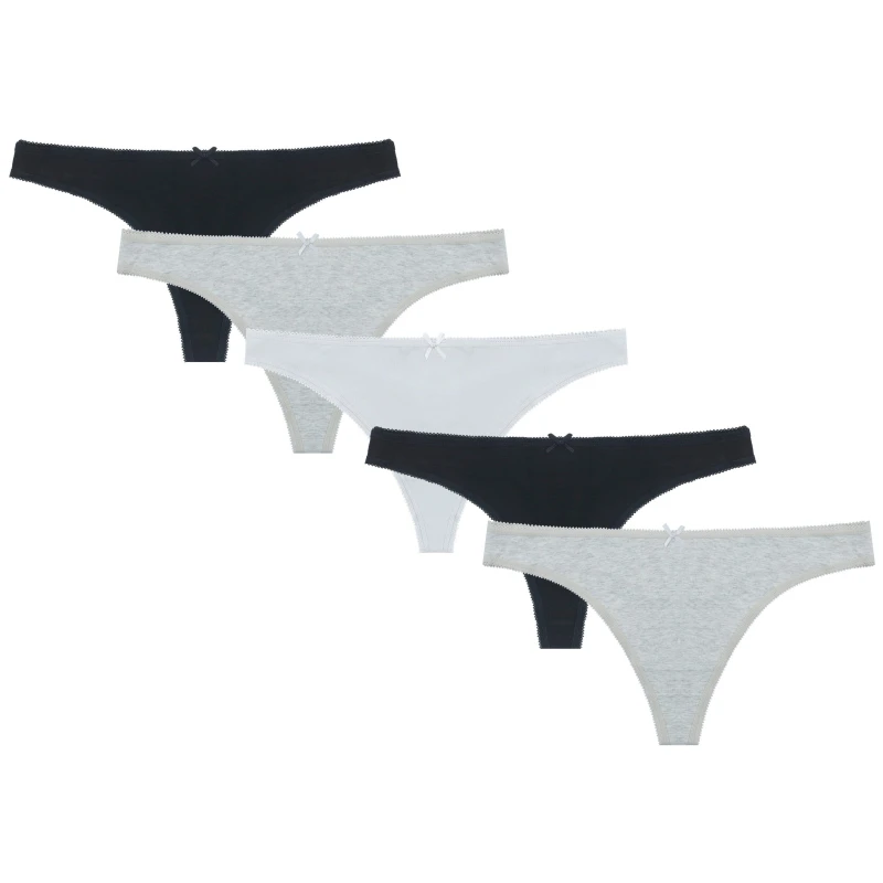 Image of Miso 5pk Thong Ld - Black 8