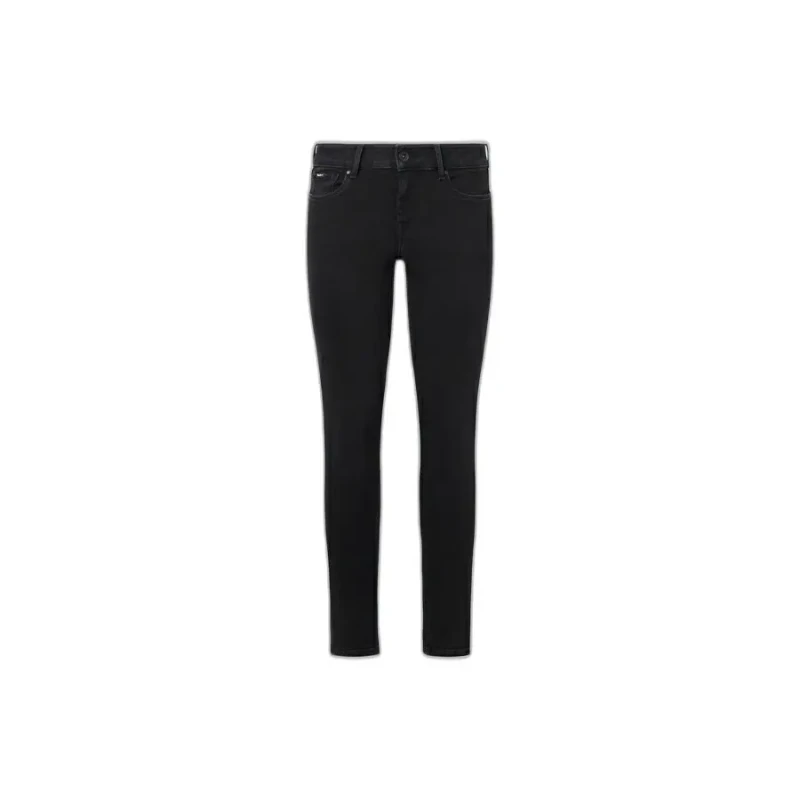 Image of Pepe Jeans Soho Low-Rise Skinny Jeans Washed Black Women W25 L30;W26 L32;W28 L28;W28 L30;W28 L32;W29 L32;W30 L32;W32 L32;W32 L30;W24 L32;W25 L32