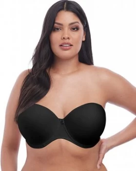 Image of Elomi Smooth Strapless Black Bra
