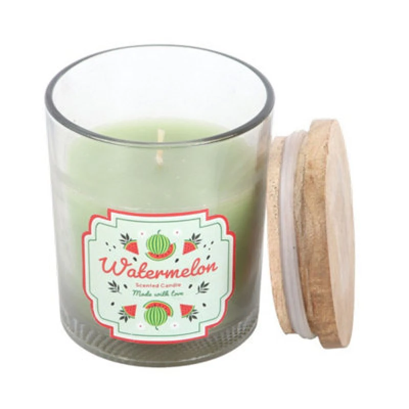 Image of Something Different Something Different Watermelon Scented Candle in Light Green Light Green One Size Unisex 5063750959498
