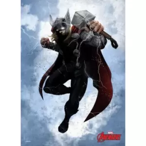 Image of Marvel Comics Metal Poster - Dark Thor (32 x 45cm)