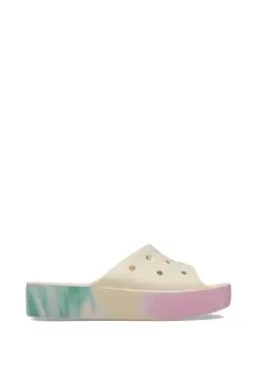 Image of White 'Classic Platform Ombre' Slide