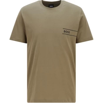 Image of Boss Relaxed-Fit Cotton T Shirt - Green