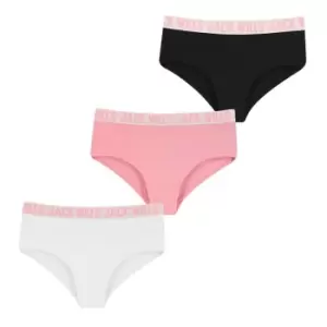Image of Jack Wills Multipack Hipster Briefs 3 Pack Juniors - Pink