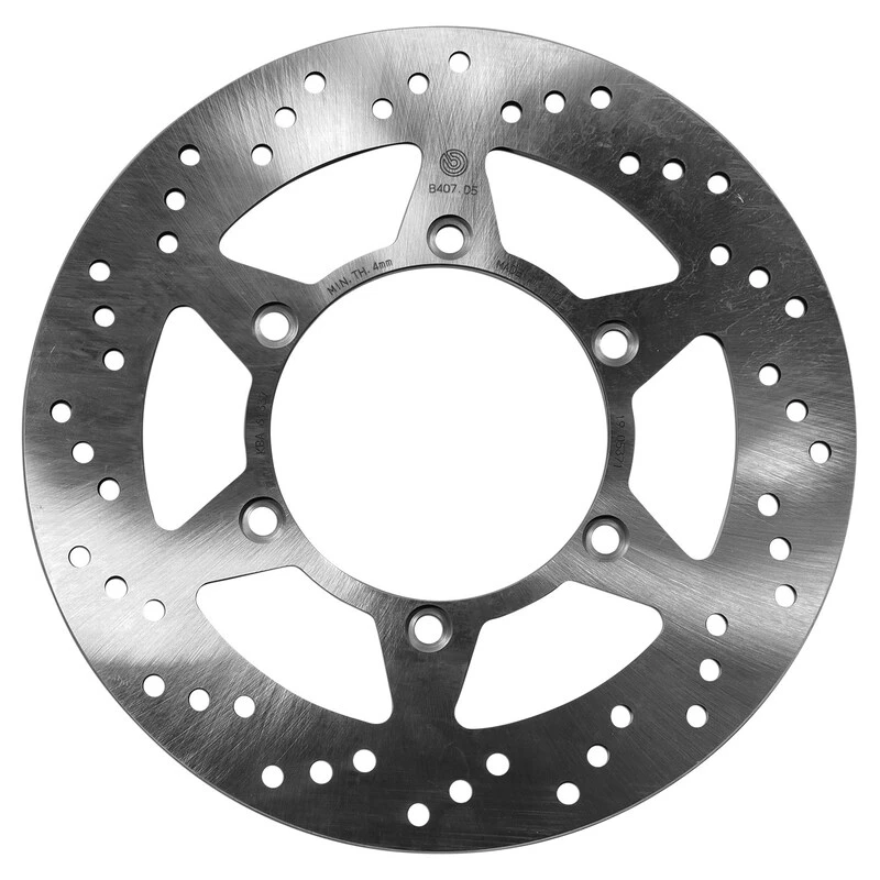 Image of BREMBO 68B407D5 Brake disc PRIME - Serie-Oro - Fixed Disc Front, Perforated Brake Disc (82)