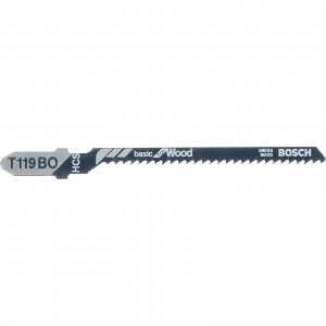 Image of Bosch T119 BO Wood Cutting Jigsaw Blades Pack of 3