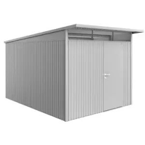 Image of Biohort AvantGarde Metal Shed A8 Standard door 8' 5'' x 12' 4'' - Metallic Silver