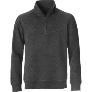 Image of Clique Unisex Adult Classic Half Zip Sweatshirt (M) (Anthracite Melange)