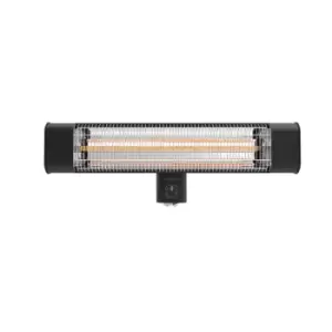 Image of Devola Platinum 2.4kW Wall Mounted Patio Heater with Remote Control, IP65, (Black)- DVPH24PWMB
