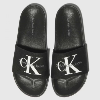 Image of CALVIN KLEIN Black & White Viggo Sandals