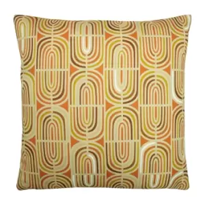 Image of Retro Rainbow Cushion Multicolour, Multicolour / 43 x 43cm / Polyester Filled