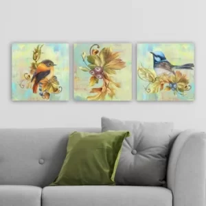 Image of DRPRC55 Multicolor Decorative Canvas Painting (3 Pieces)