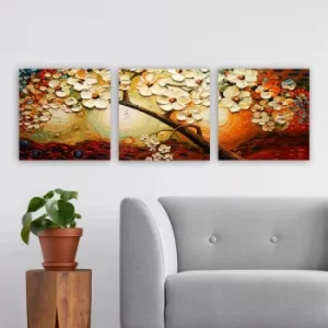 Image of PARTMDR08 Multicolor Decorative Canvas Painting (3 Pieces)