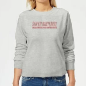 Image of Nintendo SNES Womens Sweatshirt - Grey - M