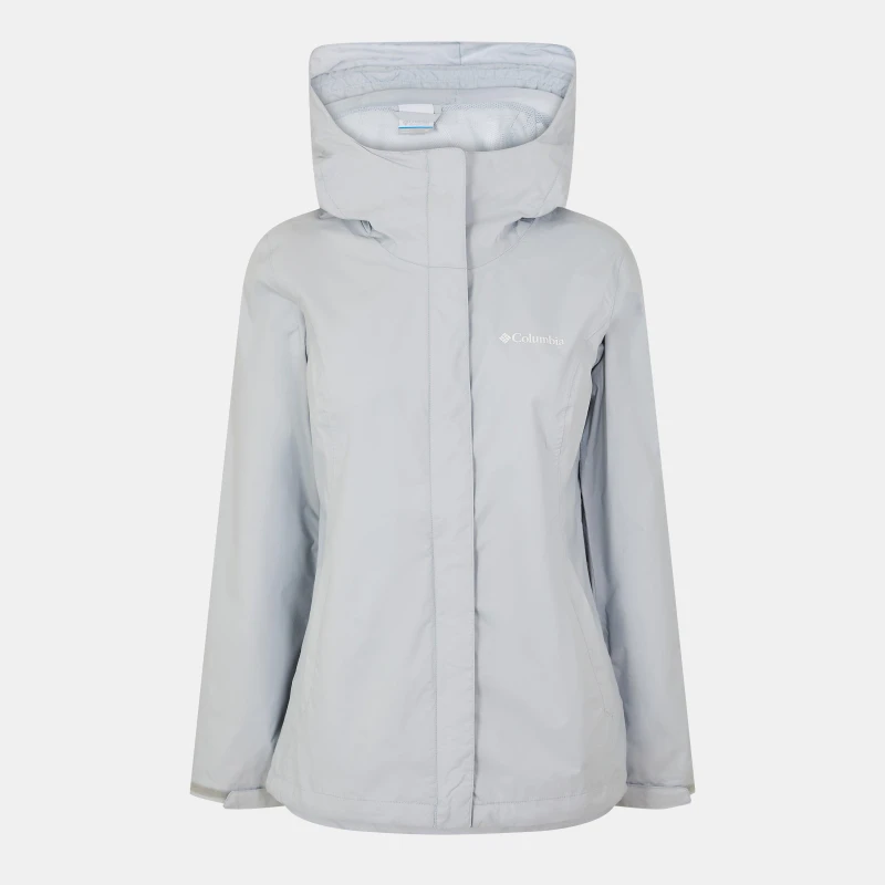 Image of Columbia Womens Arcadia Packable Waterproof Jacket Cirrus Grey female 8 (XS)