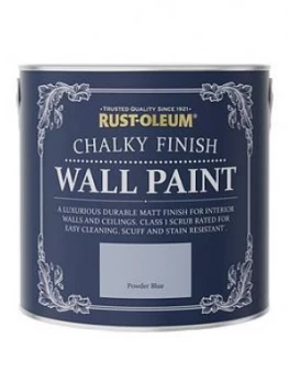 Image of Rust-Oleum Chalky Wall Paint Powder Blue 2.5L