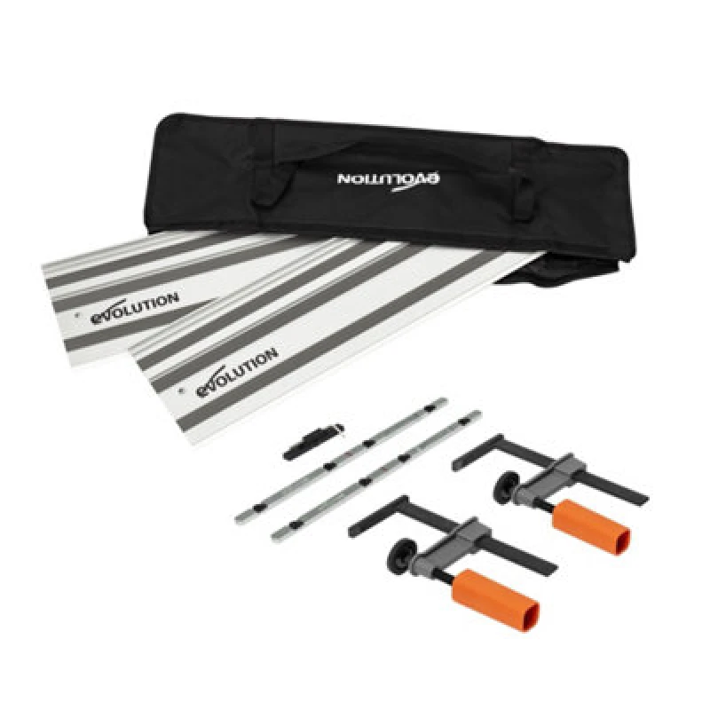 Image of Evolution ST1400-G2 Universal 1.4m Circular Saw Track 2x 700mm Self-Aligning Connectors new version - Evolution ST1400-G2