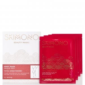 Image of Skimono Beauty Foot Mask for Total Conditioning 4 x 16ml