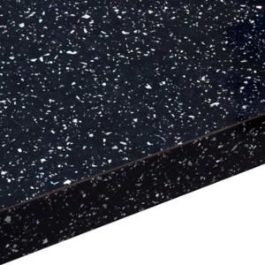 Image of 28mm Astral Black Gloss Laminate Worktop L2m D365mm