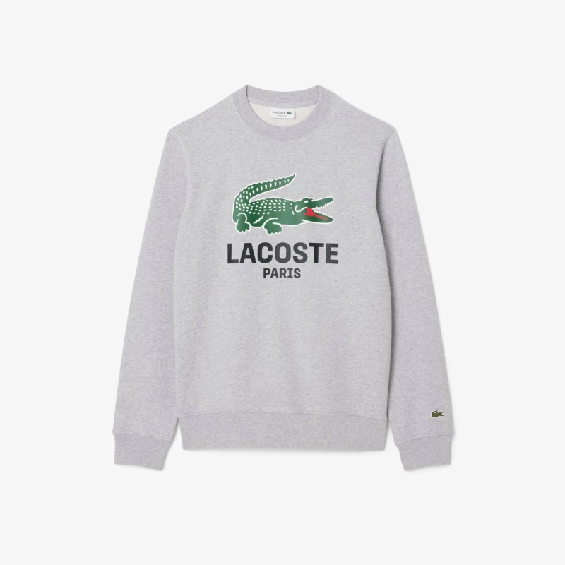 Image of Lacoste Crewneck Sweatshirt Grey CCA male S