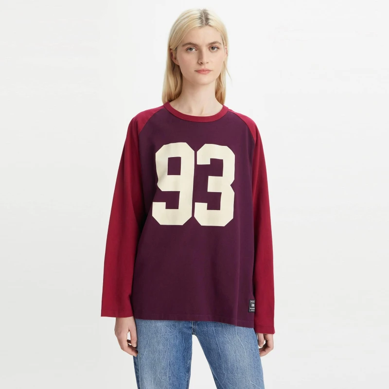 Image of Levis Levis Graphic Way Back Tee Ls 93 For - Red Red 8