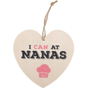 Image of I Can At Nanna's Hanging Heart Sign