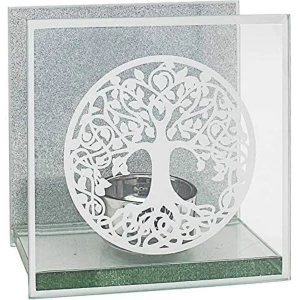 Image of Tree Of Life Glass T Light Holder By Lesser & Pavey