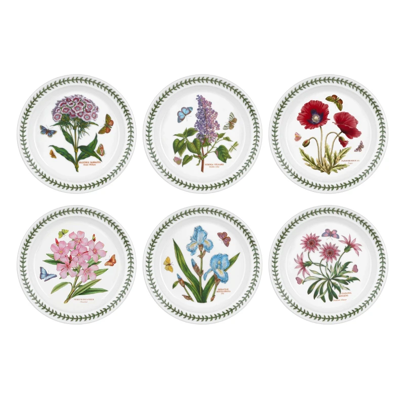 Image of Portmeirion Botanic Garden Botanic Garden Set of 6 Plates Neutral unisex One Size