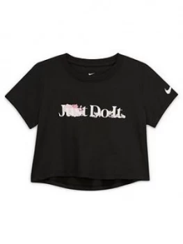 Image of Nike Older Girls Icon Crop Jdi T-Shirt