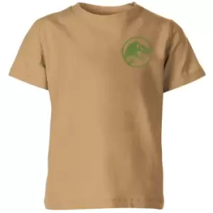 Image of Jurassic Park Into The Wild Kids T-Shirt - Tan - 3-4 Years