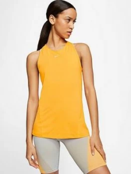 Image of Nike Training Pro All Over Mesh Tank - Orange, Size S, Women