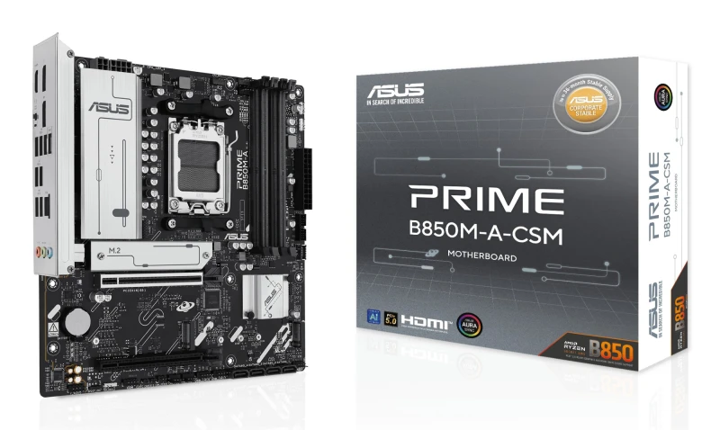 Image of ASUS PRIME B850M-A-CSM AMD B850 Socket AM5 micro ATX