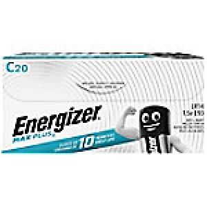 Image of Energizer C Alkaline Batteries Max Plus LR14 1.5V 20 Pieces