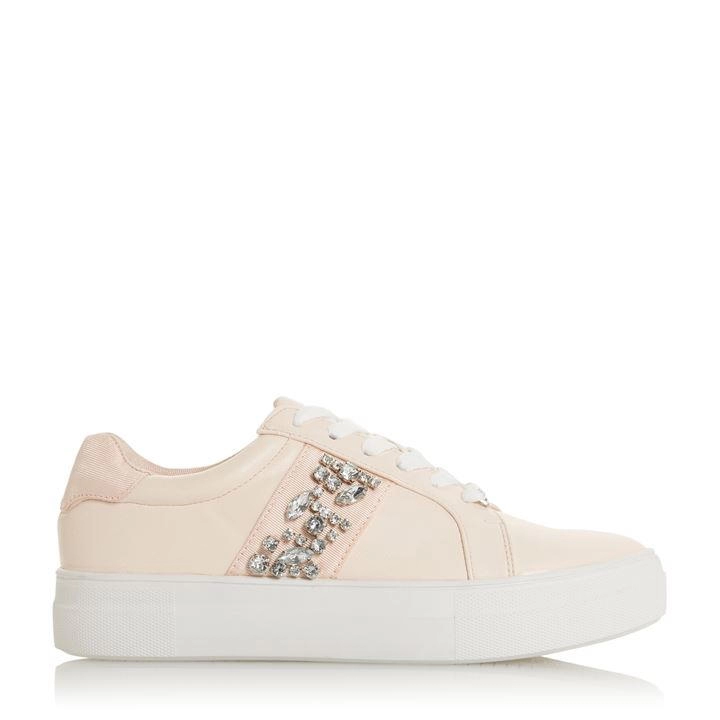 Image of Head Over Heels by Dune Pink 'Ediith' Casual Trainers - 3